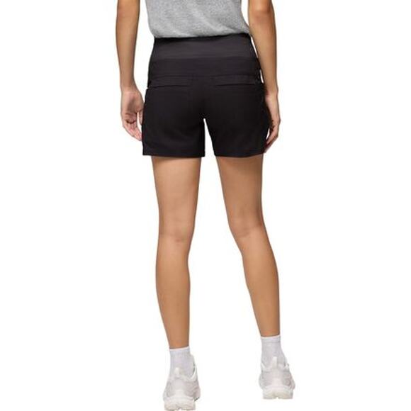 Prana Kanab Short Women's XS Charcoal 5" Inseam Pull On Knit Waistband Pockets - Picture 2 of 13